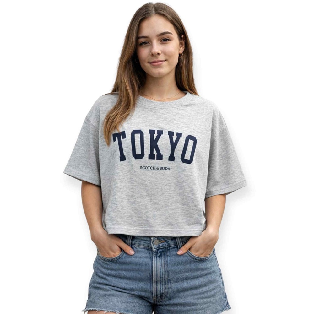 Scotch & Soda NWT Gray Boxy Fit Top XL - Picture 1 of 6